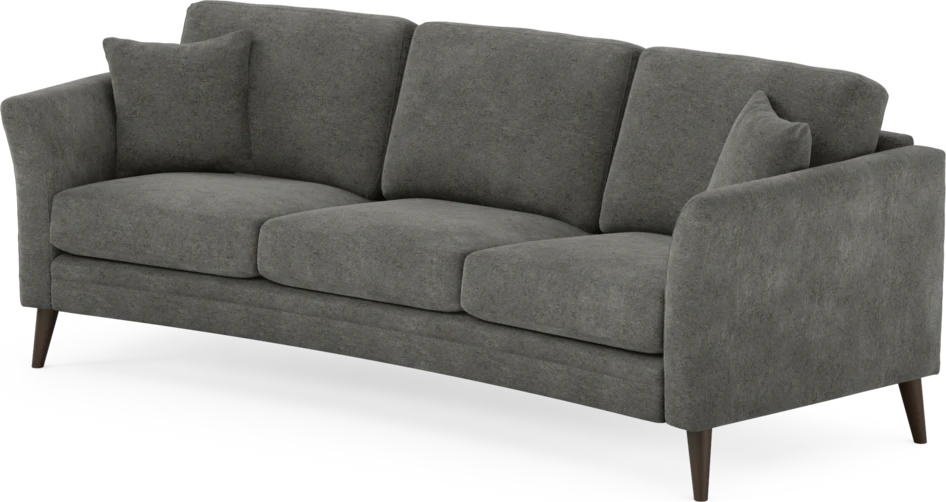 Eden - 3-sits soffa svängd - Grå