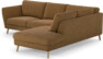 Madison - 2-sits soffa med divan höger - Brun