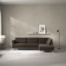 Bridge - 3-sits soffa med divan höger - Brun