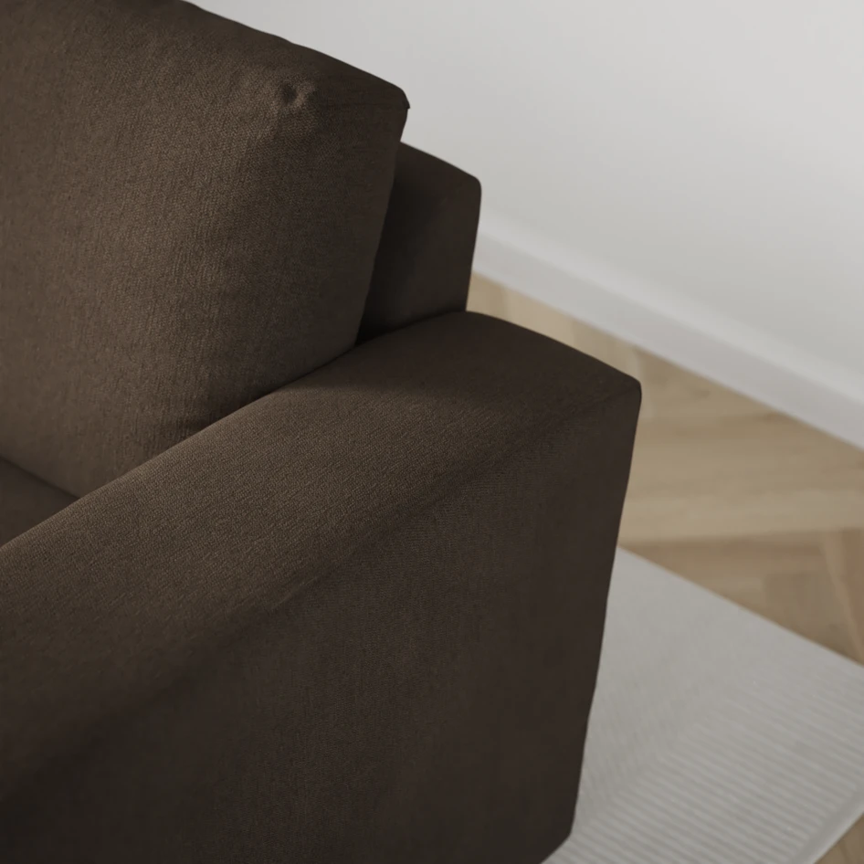 Friday - Hörnsoffa, 1,5+2,5-sits - Brun