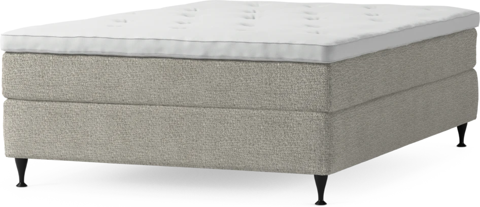 Delux Sense - Kontinentalsäng, enkelsäng 140 cm med bäddmadrass och sängben
