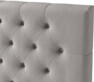 Delux Pikerad XL - Sänggavel, 90-210 cm - Grå