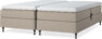 Delux Sense - Ställbar säng, dubbelsäng med bäddmadrass - Beige