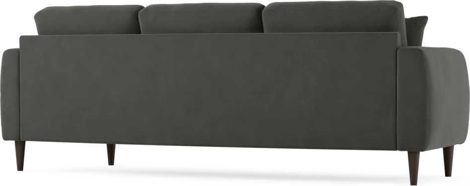 Eden - 3-sits soffa svängd - Grå