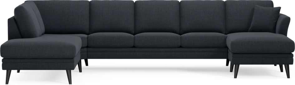 Eden - 3-sits soffa med divan vänster och schäslong höger - Blå