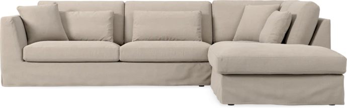 Willow, 3-sits soffa med divan höger, med kappa