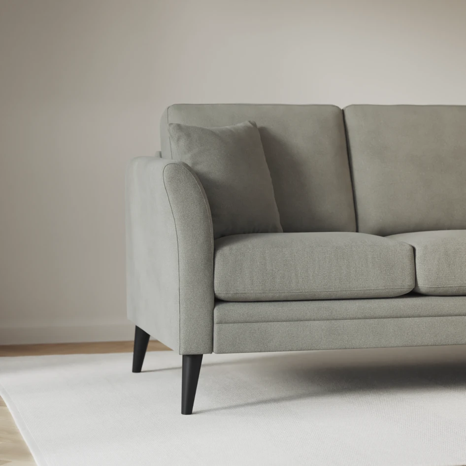 Eden - 3-sits soffa med divan vänster och schäslong höger - Grå