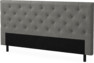 Delux Pikerad Låg - Sänggavel, 90-210 cm - Grå