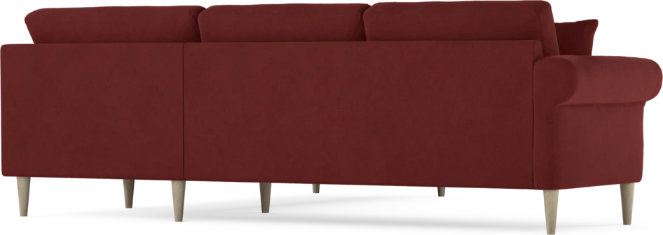 Eden - Hörnsoffa, 2,5+2,5-sits - Röd