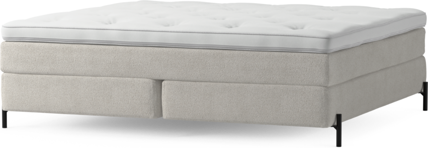 Delux Sense - Kontinentalsäng, dubbelsäng med bäddmadrass och sängben