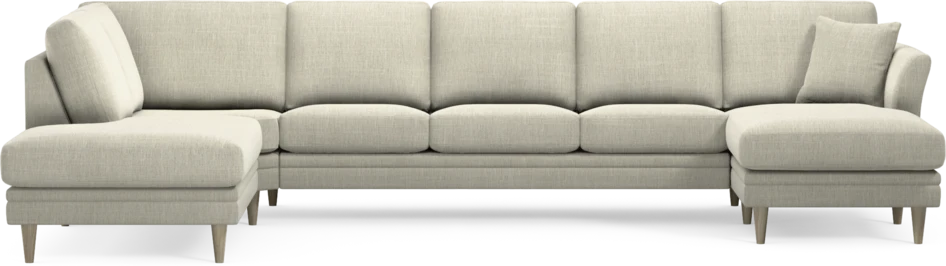 Eden - 3-sits soffa med divan vänster och schäslong höger - Beige