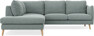 Madison - 2-sits soffa med divan vänster - Turkos