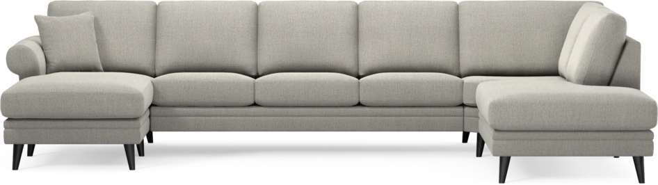 Eden - 3-sits soffa med schäslong vänster och divan höger - Grå