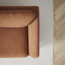 Madison Lux - 3-sits soffa med divan höger - Orange