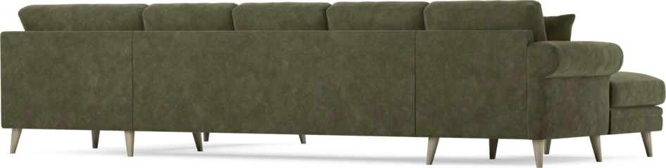Eden - 3-sits soffa med schäslong vänster och divan höger - Grön