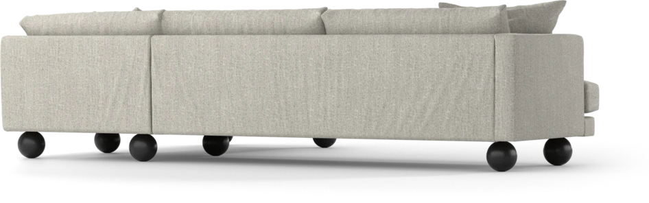 Harper - 3-sits soffa med divan höger - Vit