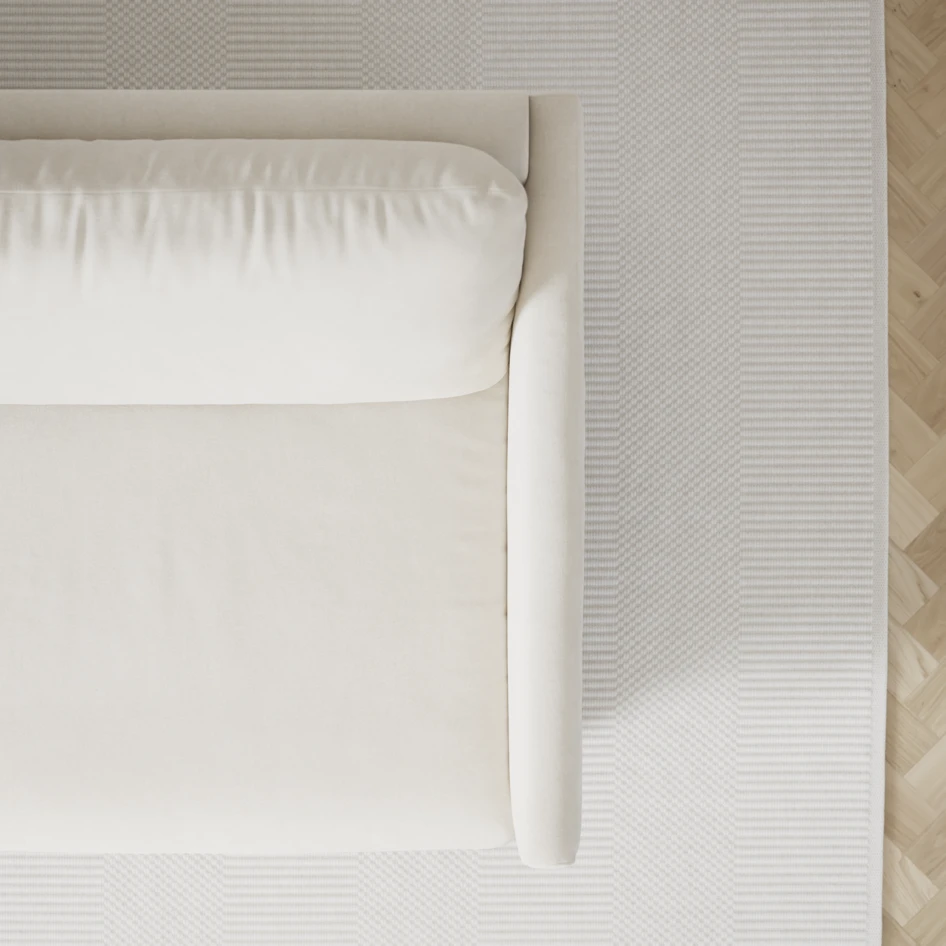 Madison - 2-sits soffa med divan vänster och schäslong höger - Vit