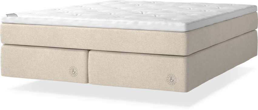 Cape Farewell - Kontinentalsäng, dubbelsäng med svävande utseende - Beige