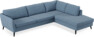 County - 2,5-sits soffa med divan höger - Blå