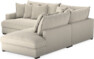Rossi - 2-sits soffa med divan höger - Beige