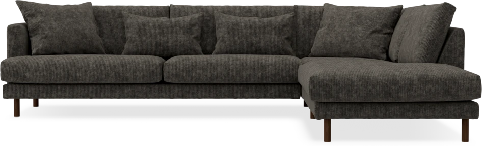 Harper - 3-sits soffa med divan höger - Grå