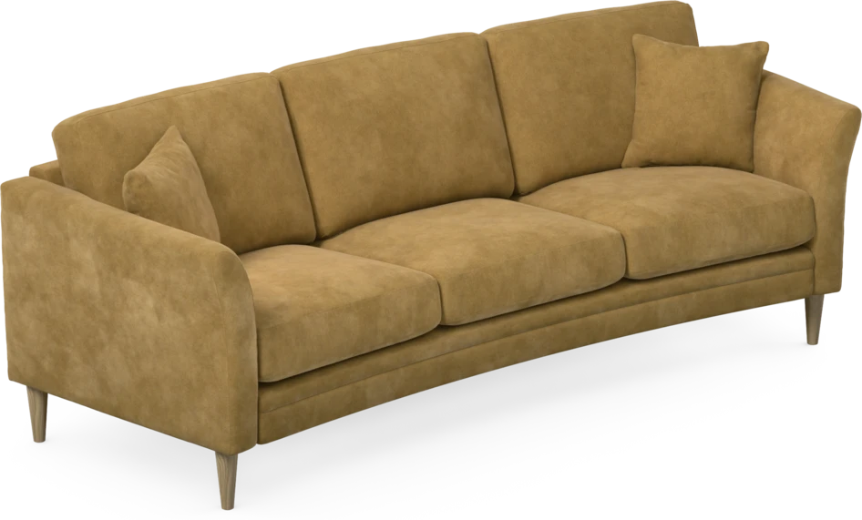 Eden - 3-sits soffa svängd - Gul