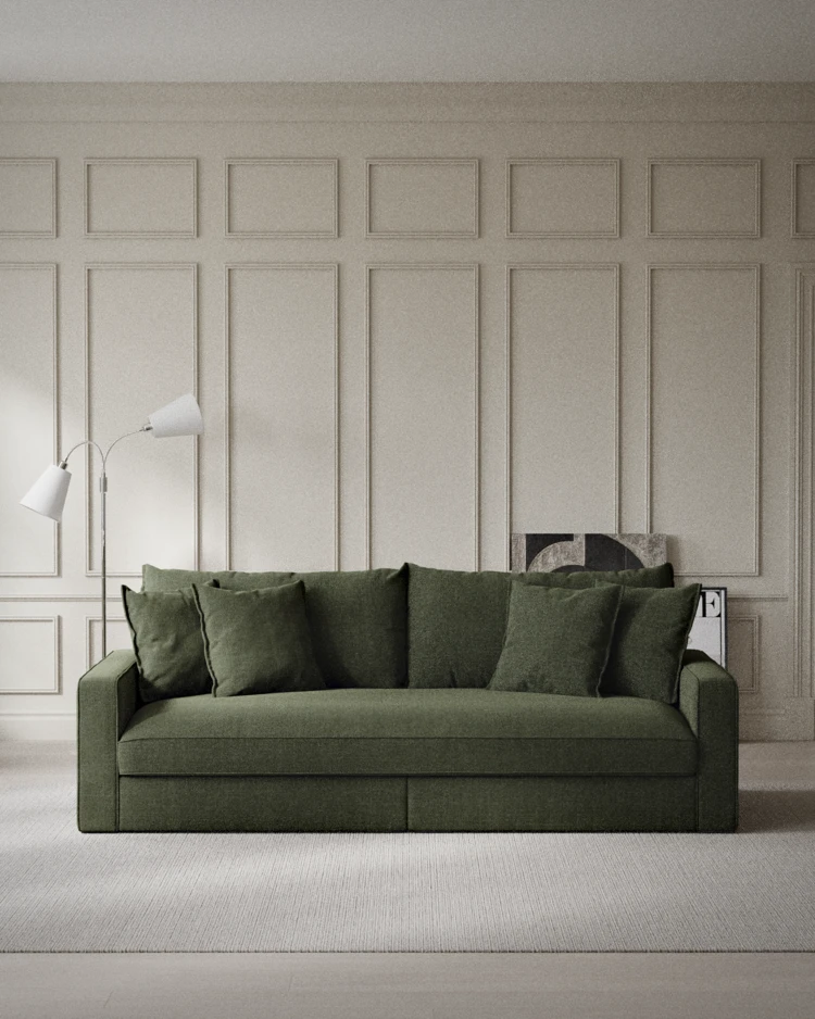 Rossi - 3-sits soffa, hel dyna - inspiration