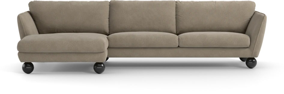 Madison Lux - 3-sits soffa med schäslong vänster - Beige