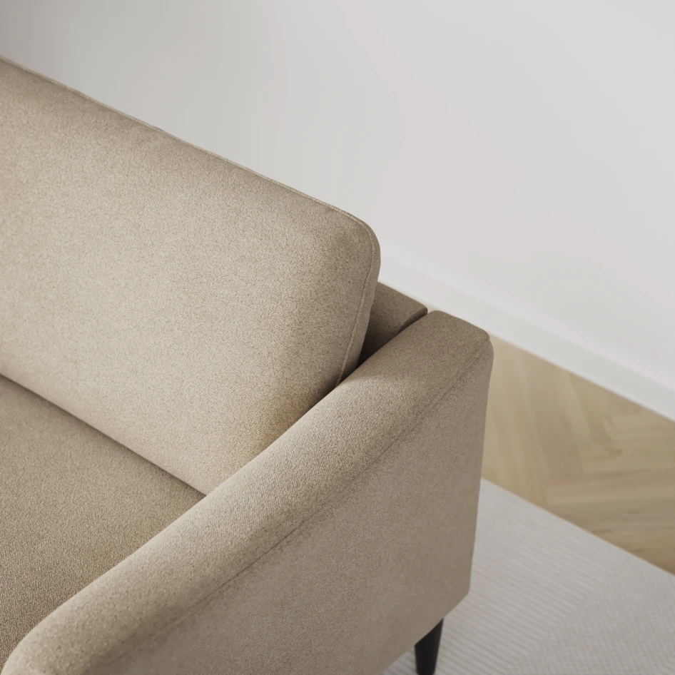 Bridge - Hörnsoffa, 2+3-sits med schäslong höger - Beige