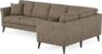 Eden - Hörnsoffa, 3+1-sits - Brun