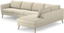 County - 3-sits soffa med divan höger - Beige