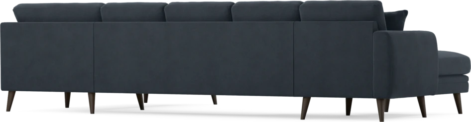 Eden - 3-sits soffa med schäslong vänster och divan höger - Blå