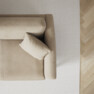Eden - 2,5-sits soffa svängd - Beige
