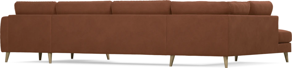 Bridge - 3-sits soffa med divan vänster och schäslong höger - Orange