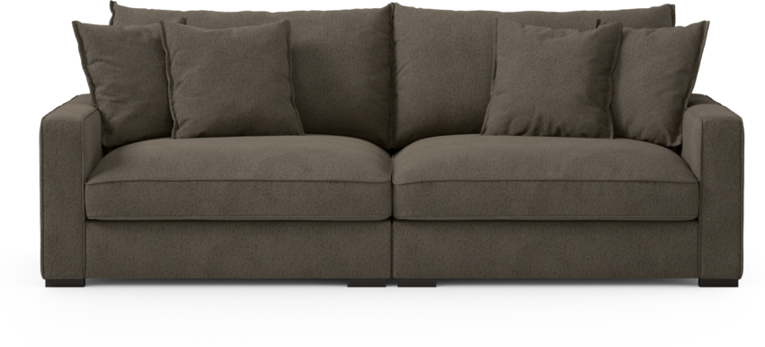 Rossi - 3-sits soffa - Brun