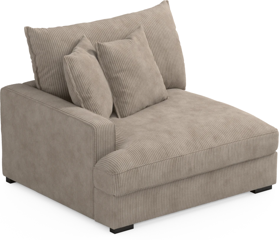 Rossi - 1,5-sits med armstöd vänster - Beige