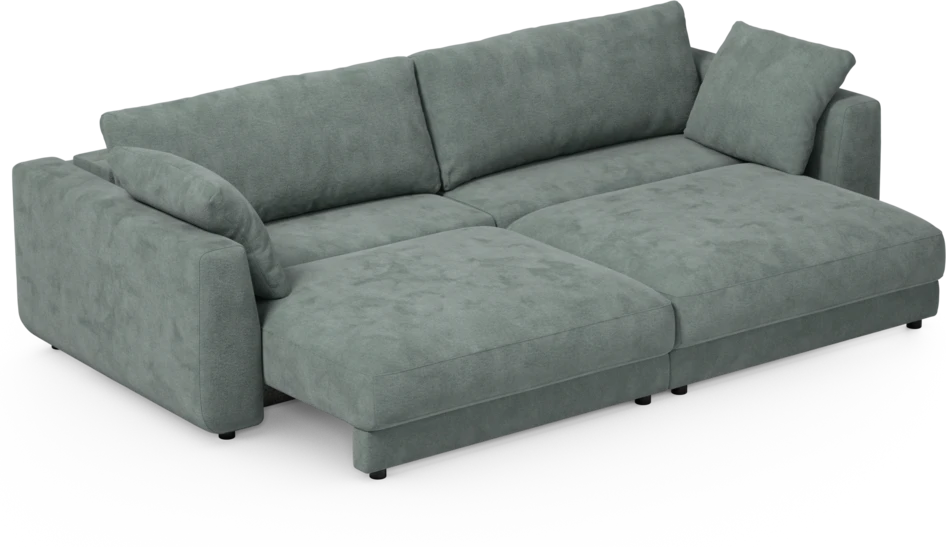 Amie - Bäddsoffa 4-sits - Blå