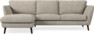 Madison Lux - 2-sits soffa med schäslong vänster - Vit