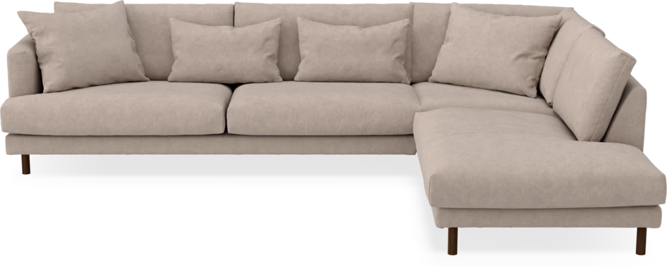 Harper - 3-sits soffa med divan höger - Beige