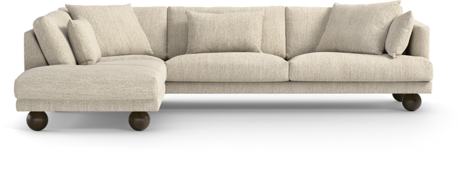 Harper - 3-sits soffa med divan vänster - Beige