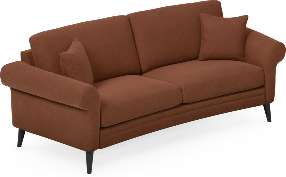 Eden - 2,5-sits soffa svängd - Orange