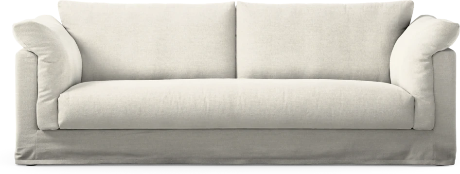 Cherrie Klädsel - Klädsel till 3-sits soffa, hel dyna - Vit