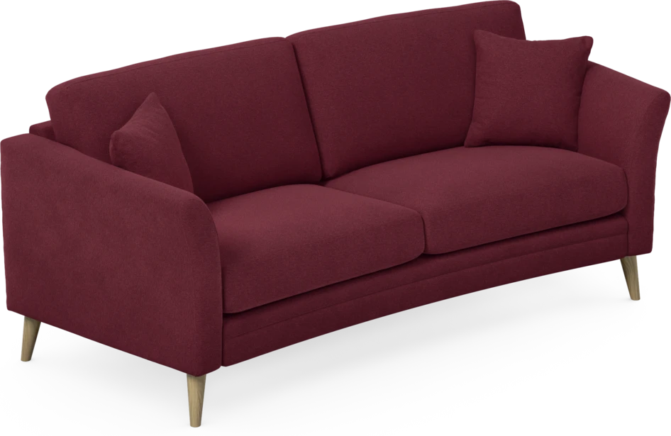 Eden - 2,5-sits soffa svängd - Röd