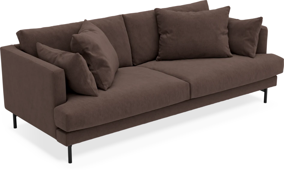 Harper - 3-sits soffa - Brun