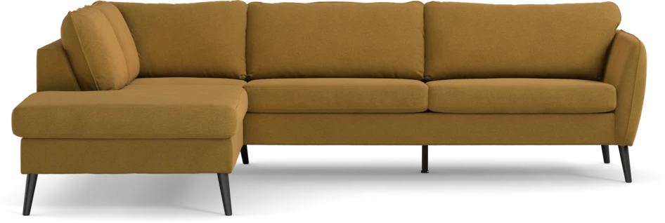 County - 2,5-sits soffa med divan vänster - Gul