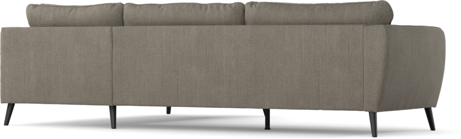 County - 2,5-sits soffa med divan höger - Brun