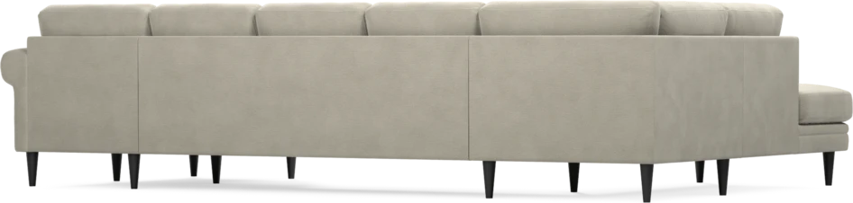 Eden - 3-sits soffa med divan vänster och schäslong höger - Brun