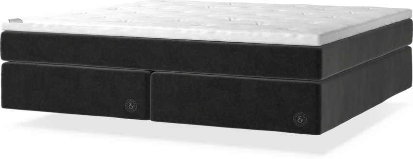 Cape Farewell Comfort - Kontinentalsäng, dubbelsäng med svävande utseende - Grå