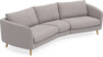 Madison - 3-sits soffa svängd, 90 cm - Grå