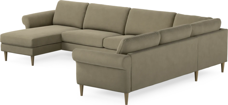 Bridge - Hörnsoffa, 3+2-sits med schäslong vänster - Beige